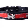 Crystal Studded Reflective Dog Leather Collar