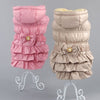 Winter Warm Pet Bow Jacket Coat